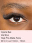 9D Pro-Made Lash Fans Eyelash Extension Lash Mapping on Model Cat Eye